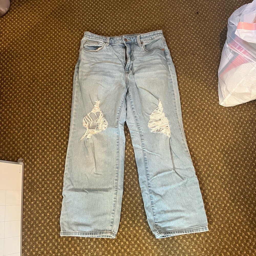 Light Blue Distressed Jeans